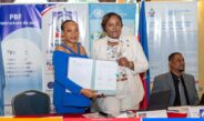 Sandra Paulemon et Nicole Boni Kouassi signent le mémorandum du nouveau comité de pilotage du PBF