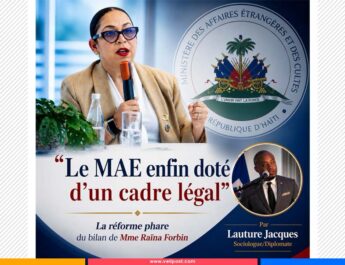 Le MAE enfin doté d’un cadre légal : la réforme phare du bilan de Mme Raïna Forbin