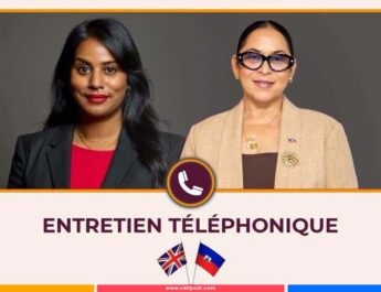 Raina Forbin échange avec Uma Kumaran sur l’avenir de la coopération entre Haïti et le Royaume-Uni